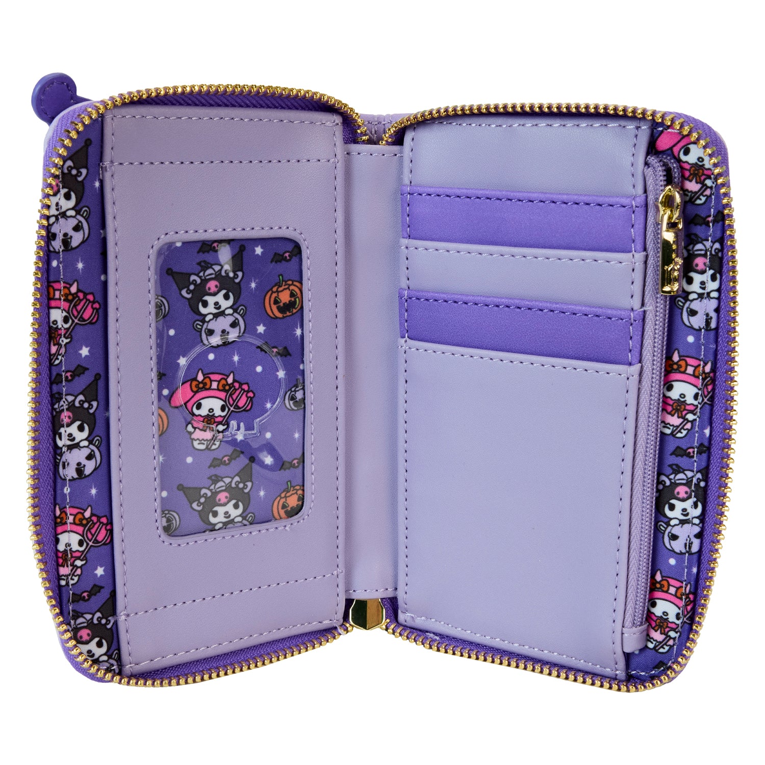 LF SANRIO KUROMI PUPKIN ZIP AROUND WALLET 4