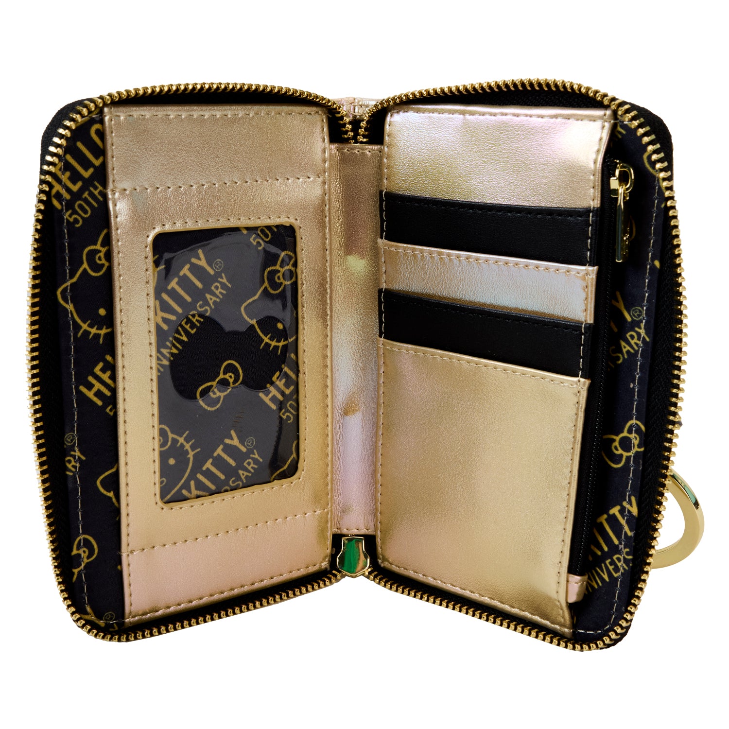 LF SANRIO 50TH ANNIVERSARY GOLD ZIP AROUND WALLET 4