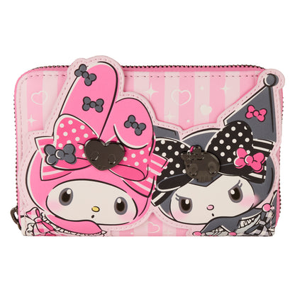 LF SANRIO MY MELODY AND KUROMI ZIP AROUND WALLET