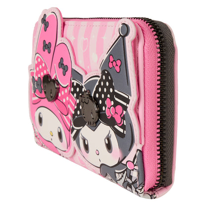 LF SANRIO MY MELODY AND KUROMI ZIP AROUND WALLET