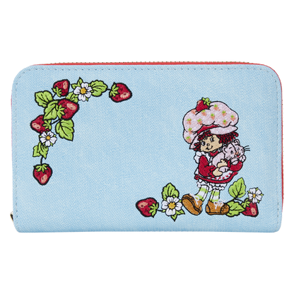 Strawberry Shortcake Denim Zip Around Wallet