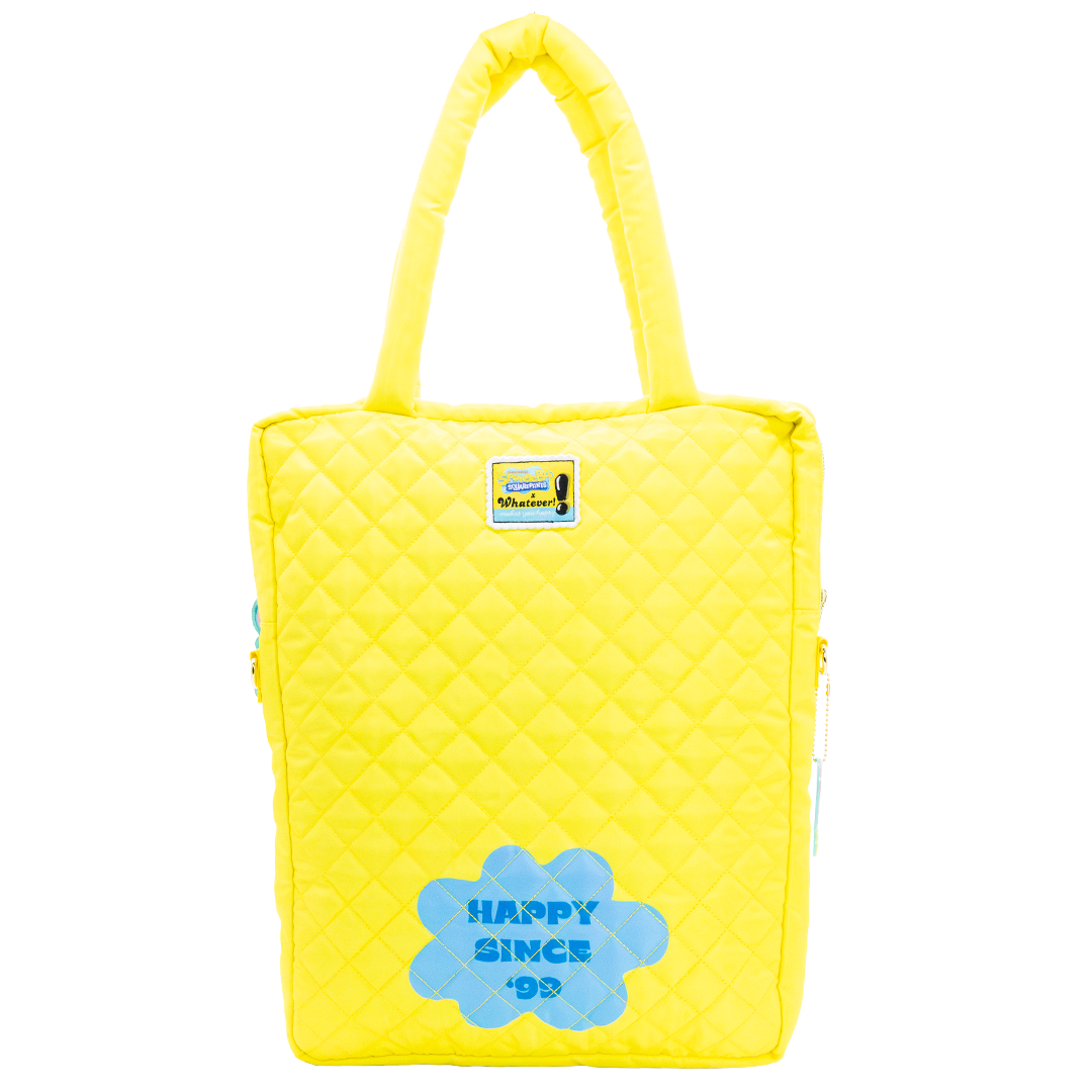 SpongeBob Quilted Nylon Oversized Tote Bag