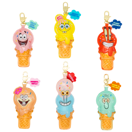 SpongeBob Mystery Bag Scented Padded Vinyl Ice Cream Cone Bag Charms