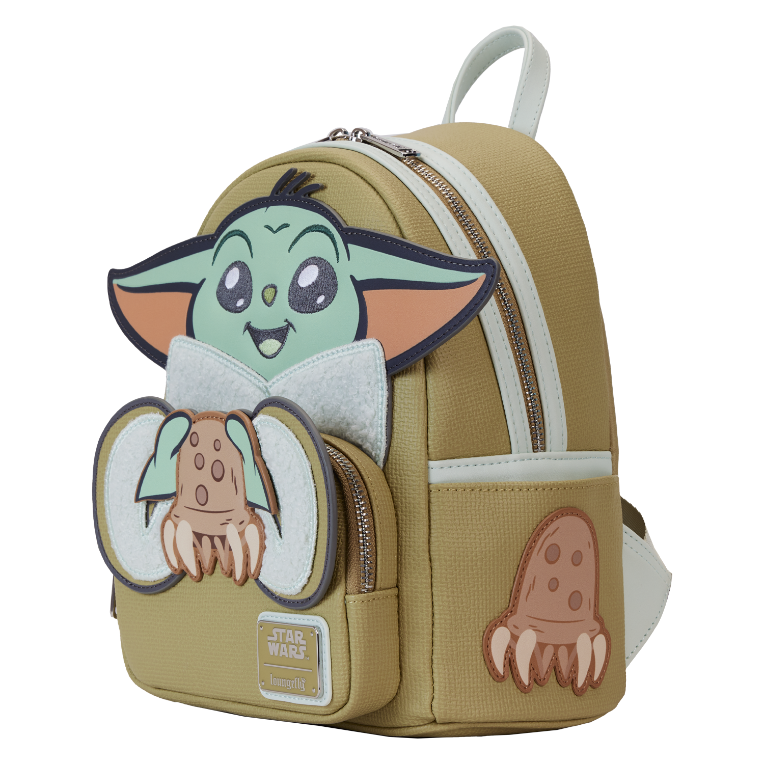 The Mandalorian Grogu & Crabbies Cosplay Mini Backpack 2