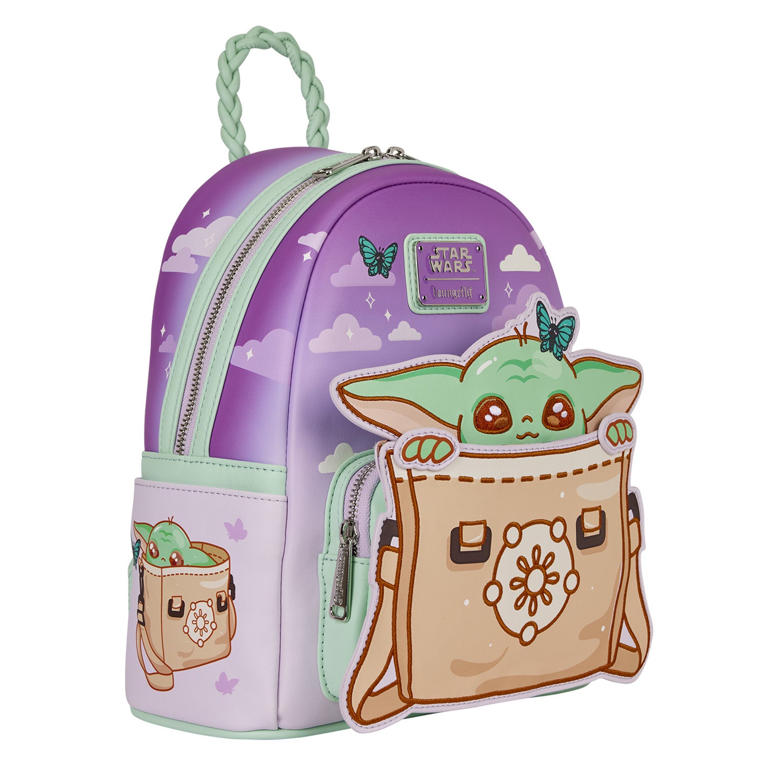 Mandalorian Grogu Butterfly Mini Backpack 5
