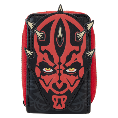 Star Wars: The Phantom Menace 25th Anniversary Darth Maul Glow Accordion Zip Around Wallet