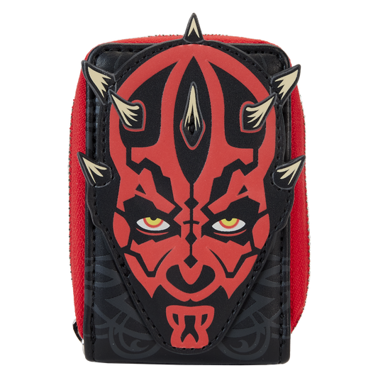 Star Wars: The Phantom Menace 25th Anniversary Darth Maul Glow Accordion Zip Around Wallet