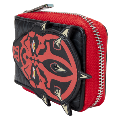 Star Wars: The Phantom Menace 25th Anniversary Darth Maul Glow Accordion Zip Around Wallet