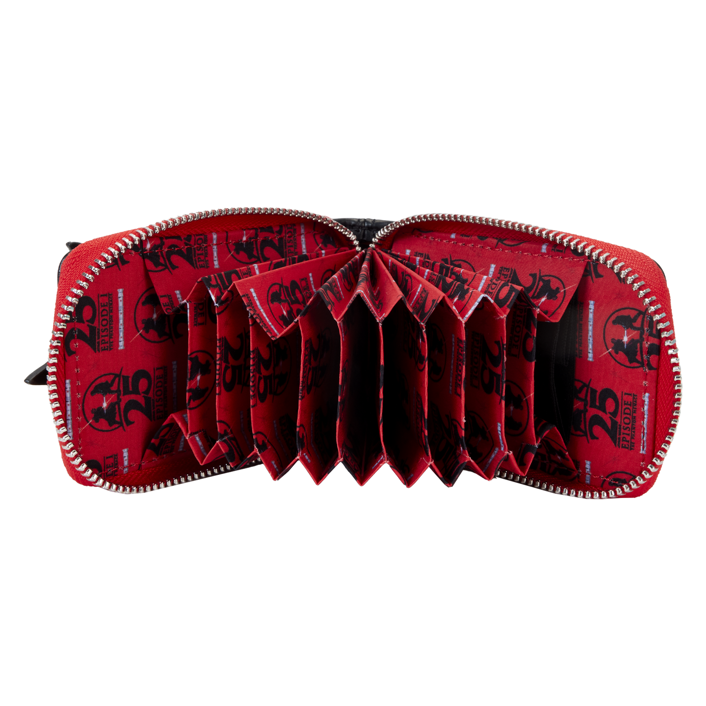 Star Wars: The Phantom Menace 25th Anniversary Darth Maul Glow Accordion Zip Around Wallet