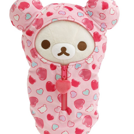 Korilakkuma San-X Original Hearts Sleeping Bag Plush