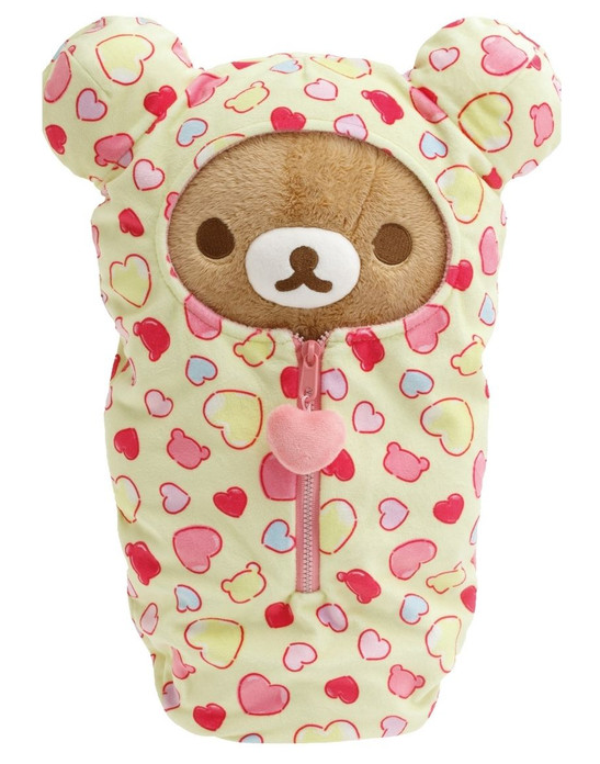 Rilakkuma San-X Original Hearts Sleeping Bag Plush