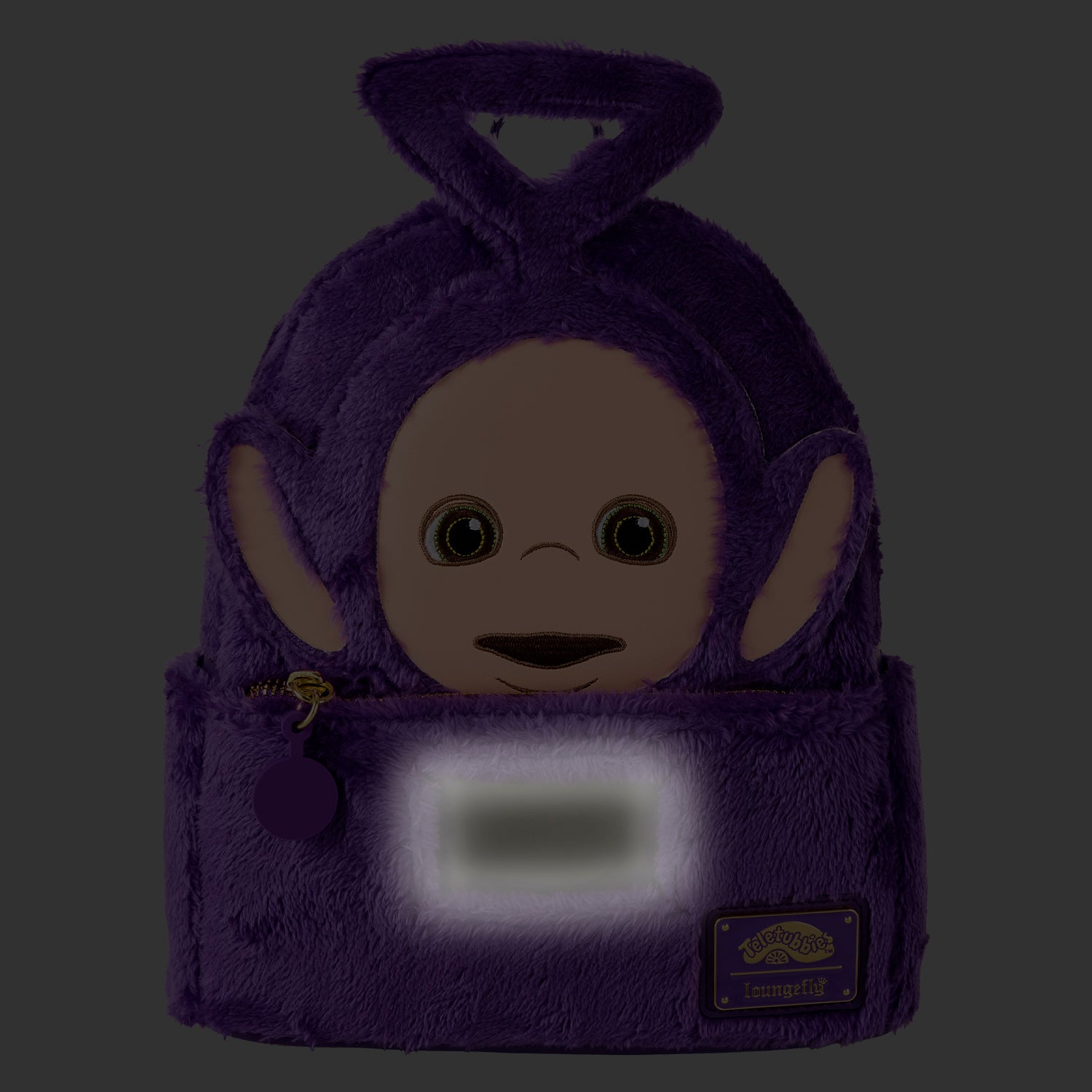 LF Teletubbies Tinky-Winky Plush Cosplay Light Up Mini Backpack