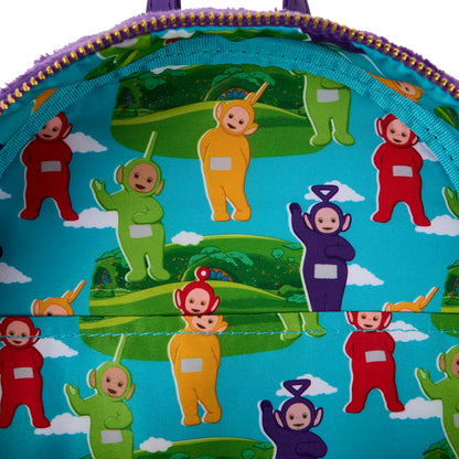 LF Teletubbies Tinky-Winky Plush Cosplay Light Up Mini Backpack