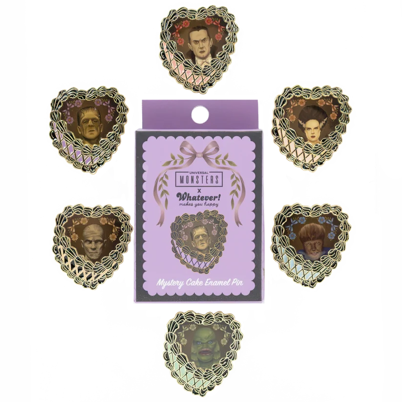 Universal Monsters Coquette Mystery Box Cake Epoxy Pins 1