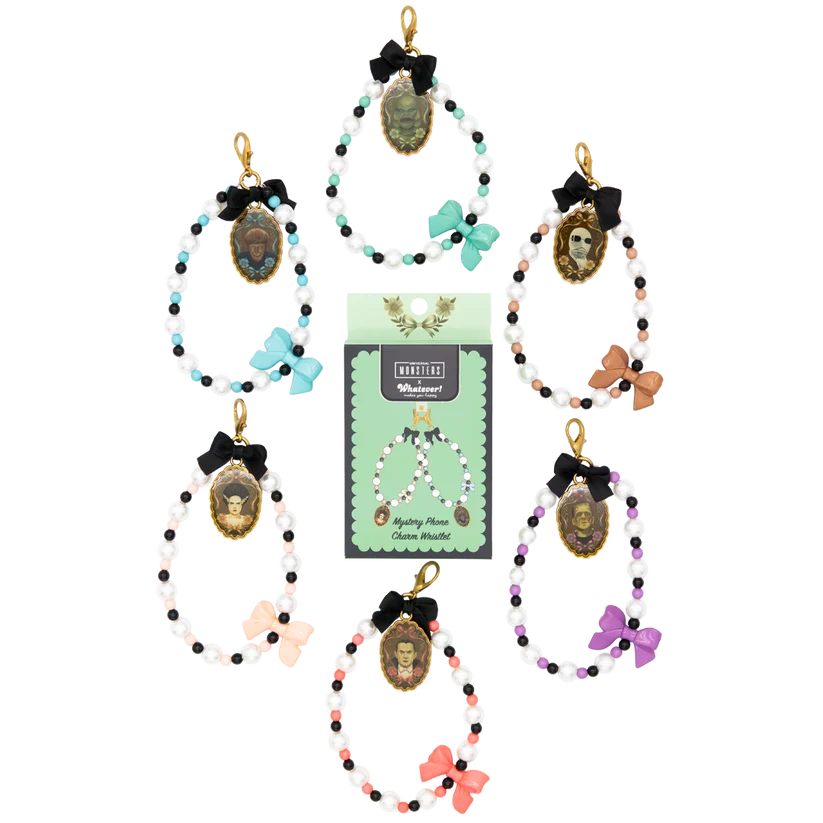 Universal Monsters Coquette Mystery Box Beaded Wristlet Phone Charms 1