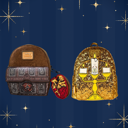 Sequins Lumiere Mini Backpack & Pirates Davy Jones Convertible Mini Backpack Exclusive Bundle