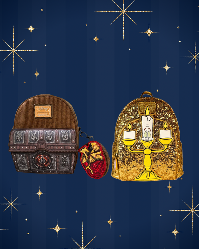 Sequins Lumiere Mini Backpack & Pirates Davy Jones Convertible Mini Backpack Exclusive Bundle