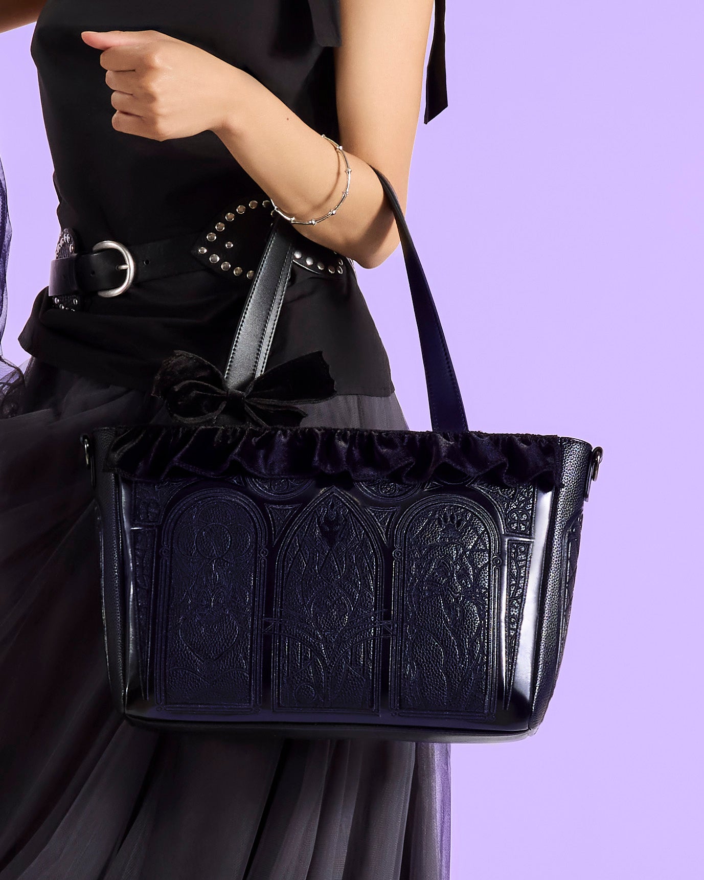 Disney Villains Stained Glass Tote Crossbody Bag