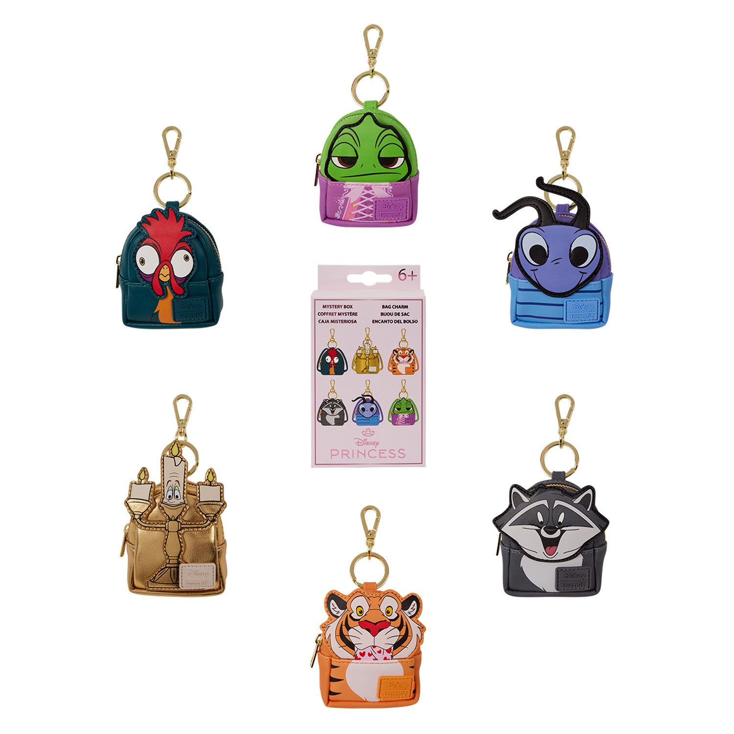 Disney Princess Sidekicks Mystery Mini Backpack Keychain Charm