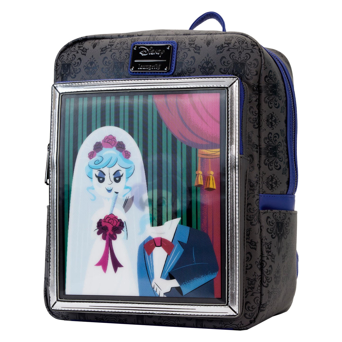 Disney Haunted Mansion Black Widow Bride Lenticular Mini Backpack