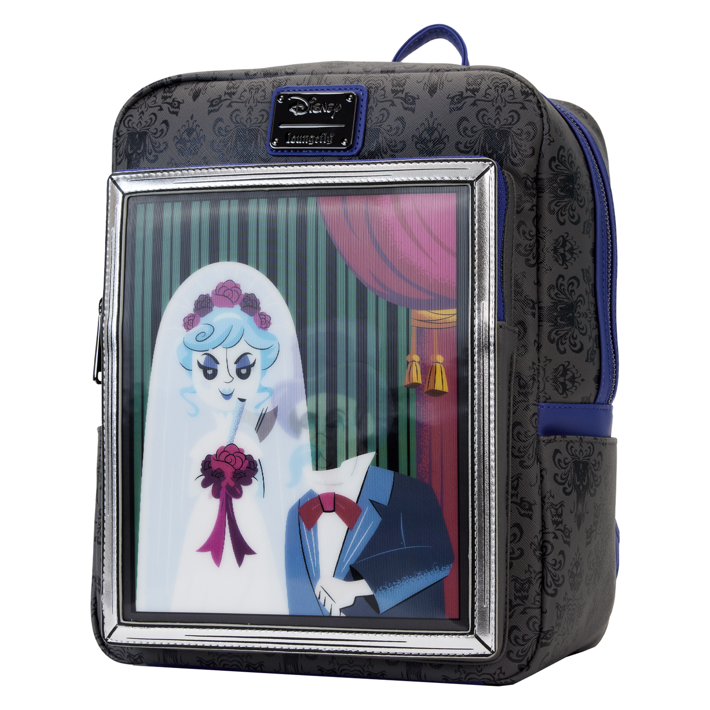 Disney Haunted Mansion Black Widow Bride Lenticular Mini Backpack