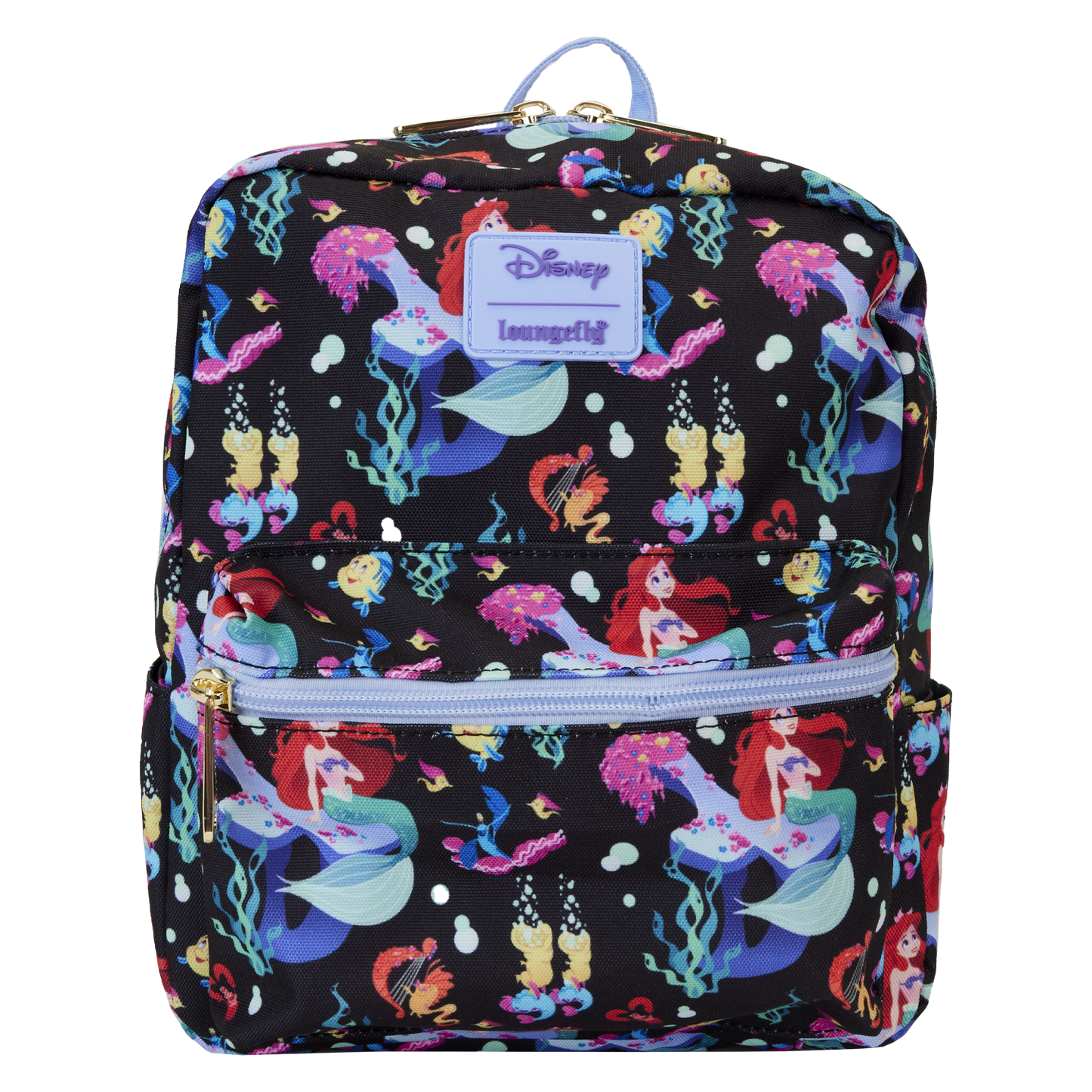 The Little Mermaid 35th Anniversary Life is the Bubbles All-Over Print Nylon Square Mini Backpack