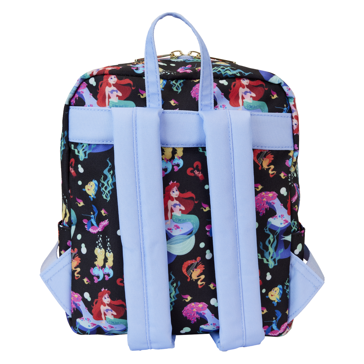 The Little Mermaid 35th Anniversary Life is the Bubbles All-Over Print Nylon Square Mini Backpack