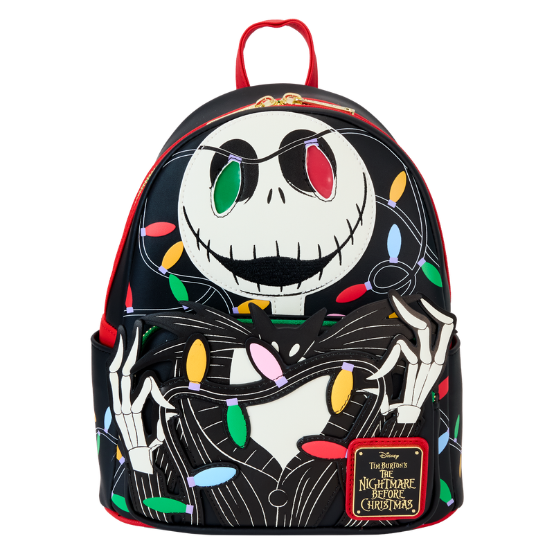 The Nightmare Before Christmas Jack Wrapped In Lights Light Up Glow Mini Backpack