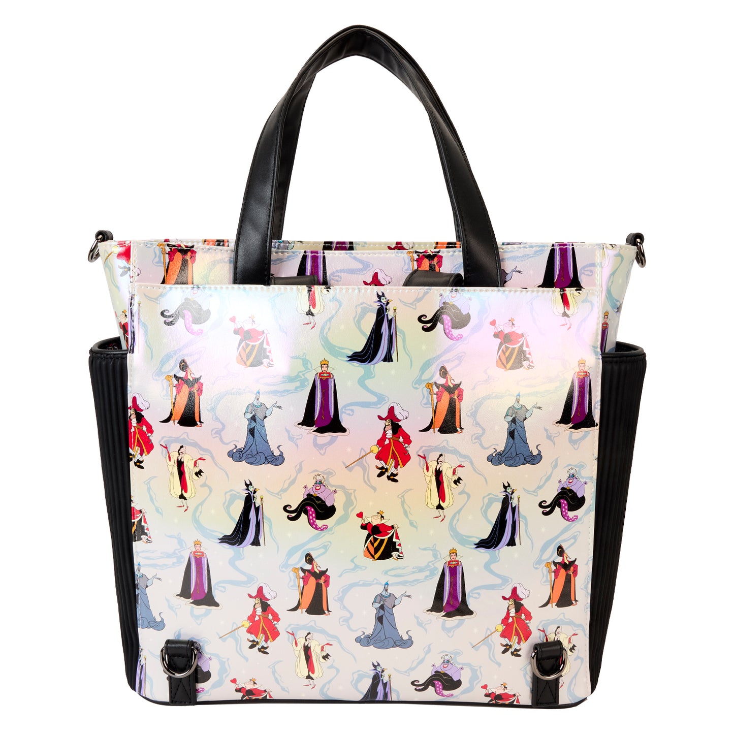 LF DISNEY VILLAINS AOP CONVERTIBLE BACKPACK & TOTE BAG