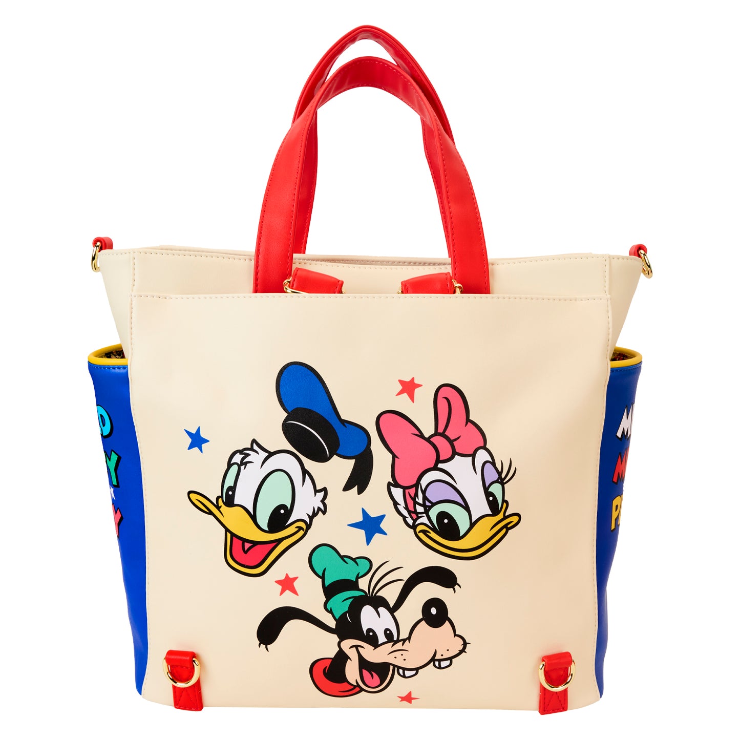 LF DISNEY MICKEY AND FRIENDS CONVERTIBLE BACKPACK & TOTE BAG