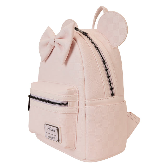 Minnie Mouse Checkered Texture Mini Backpack