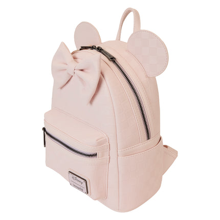 Minnie Mouse Checkered Texture Mini Backpack