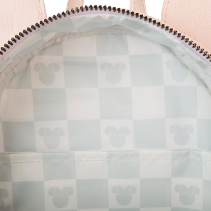 Minnie Mouse Checkered Texture Mini Backpack