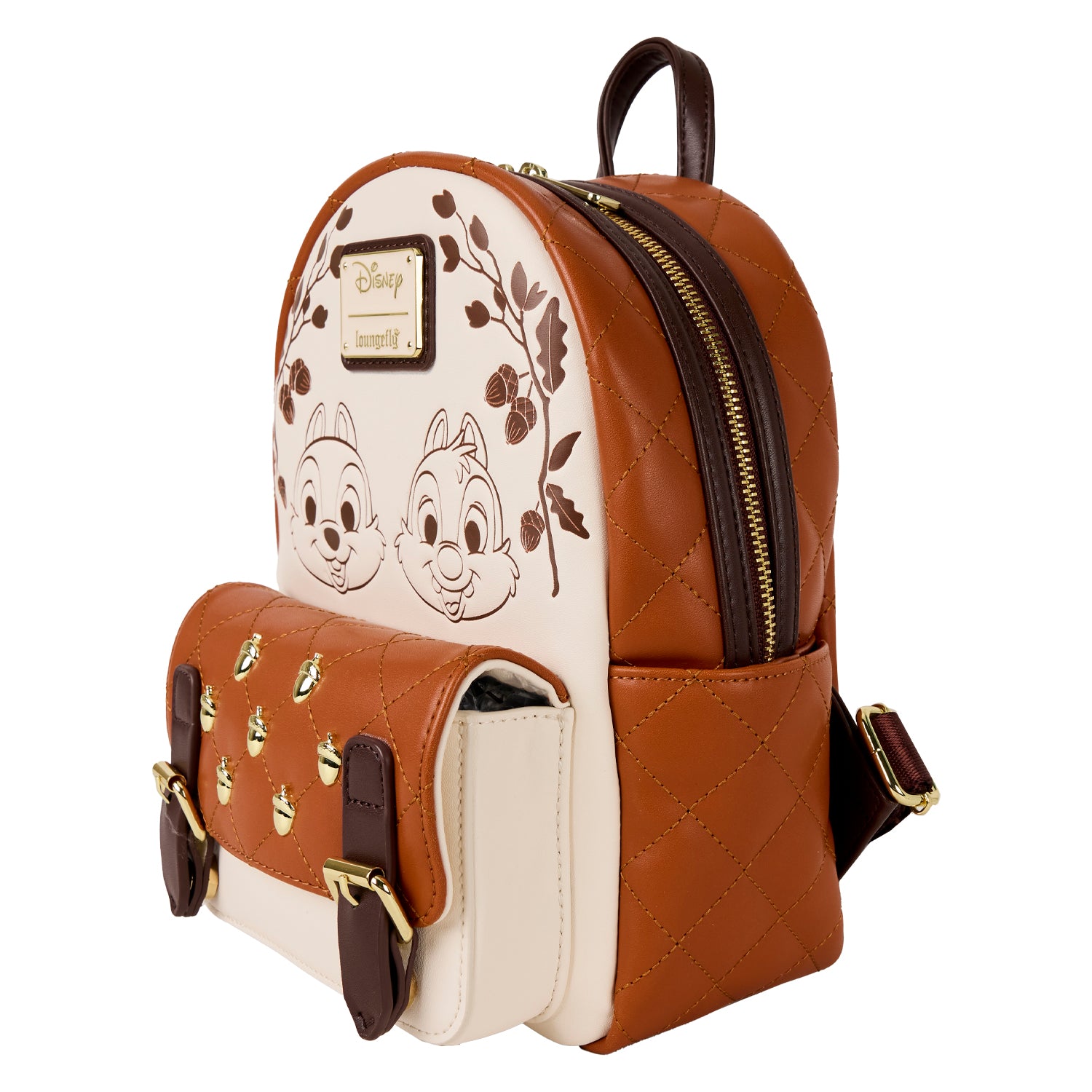 Chip 'n' Dale Acorn Quilted Texture Mini Backpack