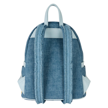Disney Dogs and Cats Denim Fringe Mini Backpack