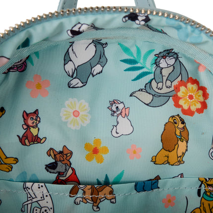 Disney Dogs and Cats Denim Fringe Mini Backpack