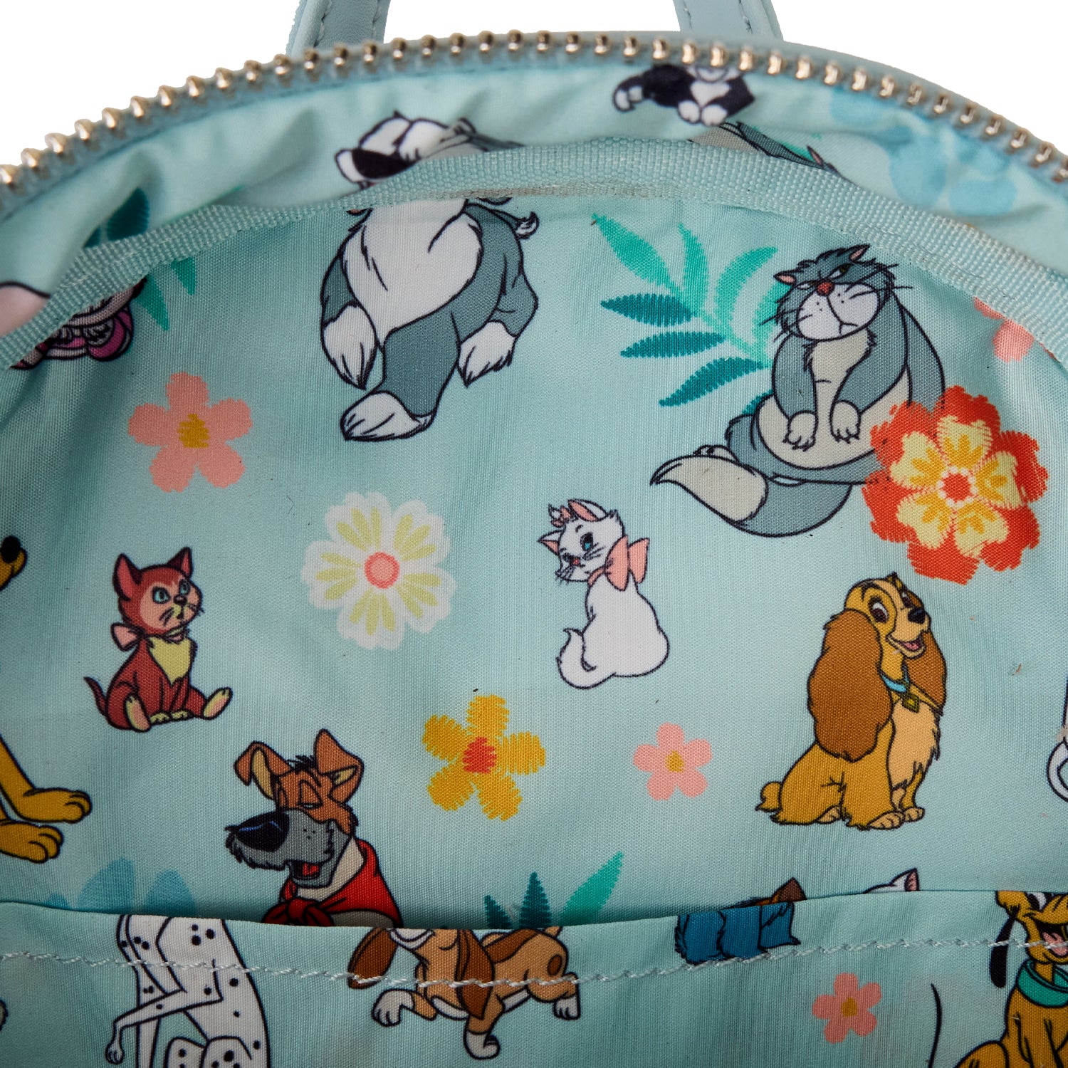 Disney Dogs and Cats Denim Fringe Mini Backpack 5