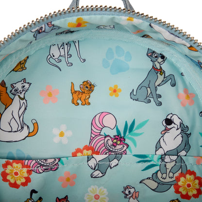 LF DISNEY DOGS & CATS FAUX DENIM MINI BACKPACK