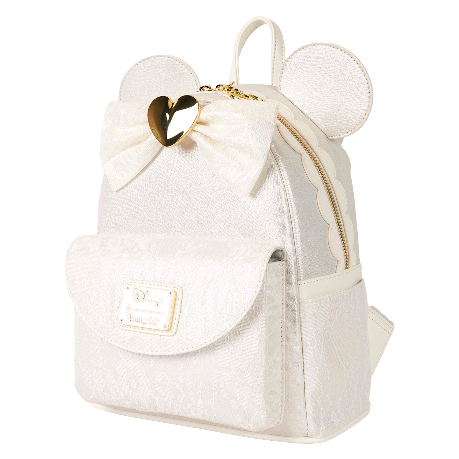 Minnie Mouse Iridescent Lace Wedding Mini Backpack