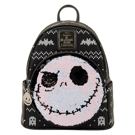 Jack Skellington Reversible Sequins Mini Backpack