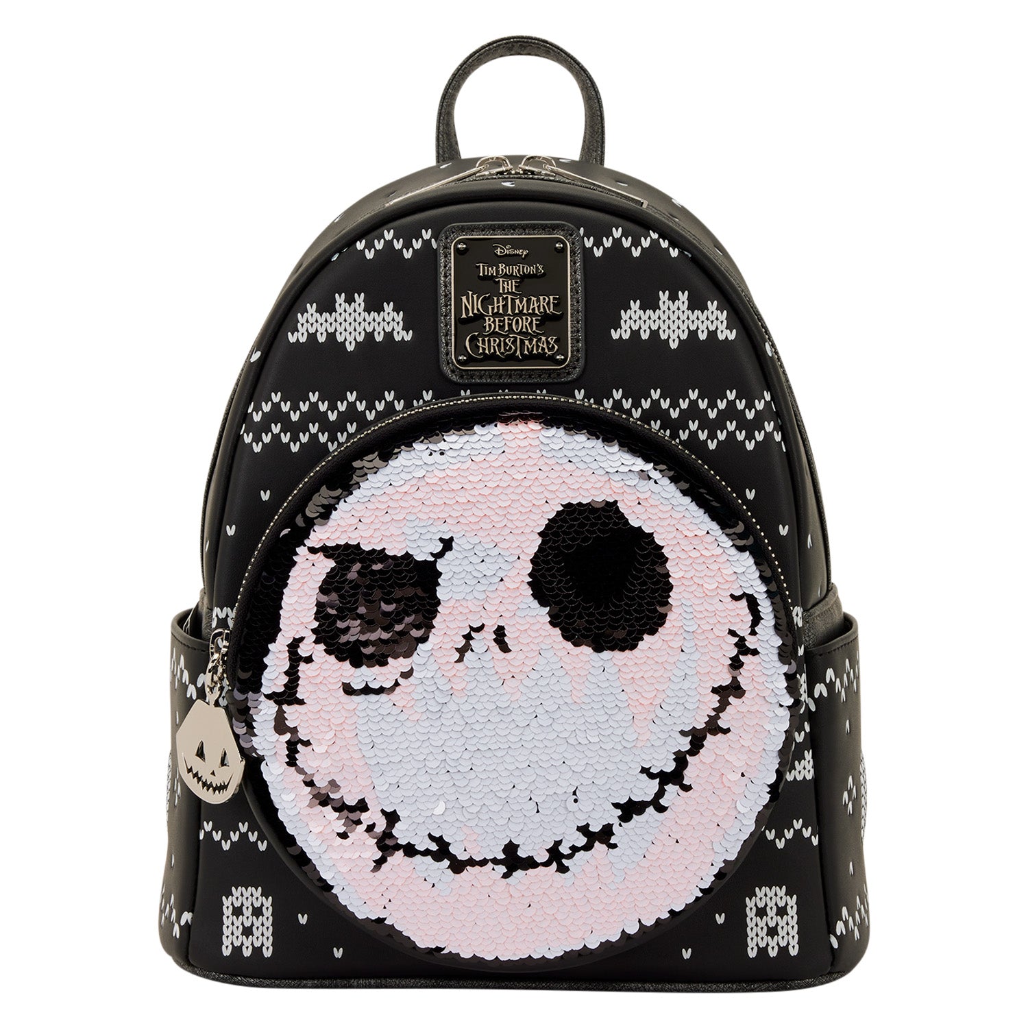 Jack Skellington Reversible Sequins Mini Backpack