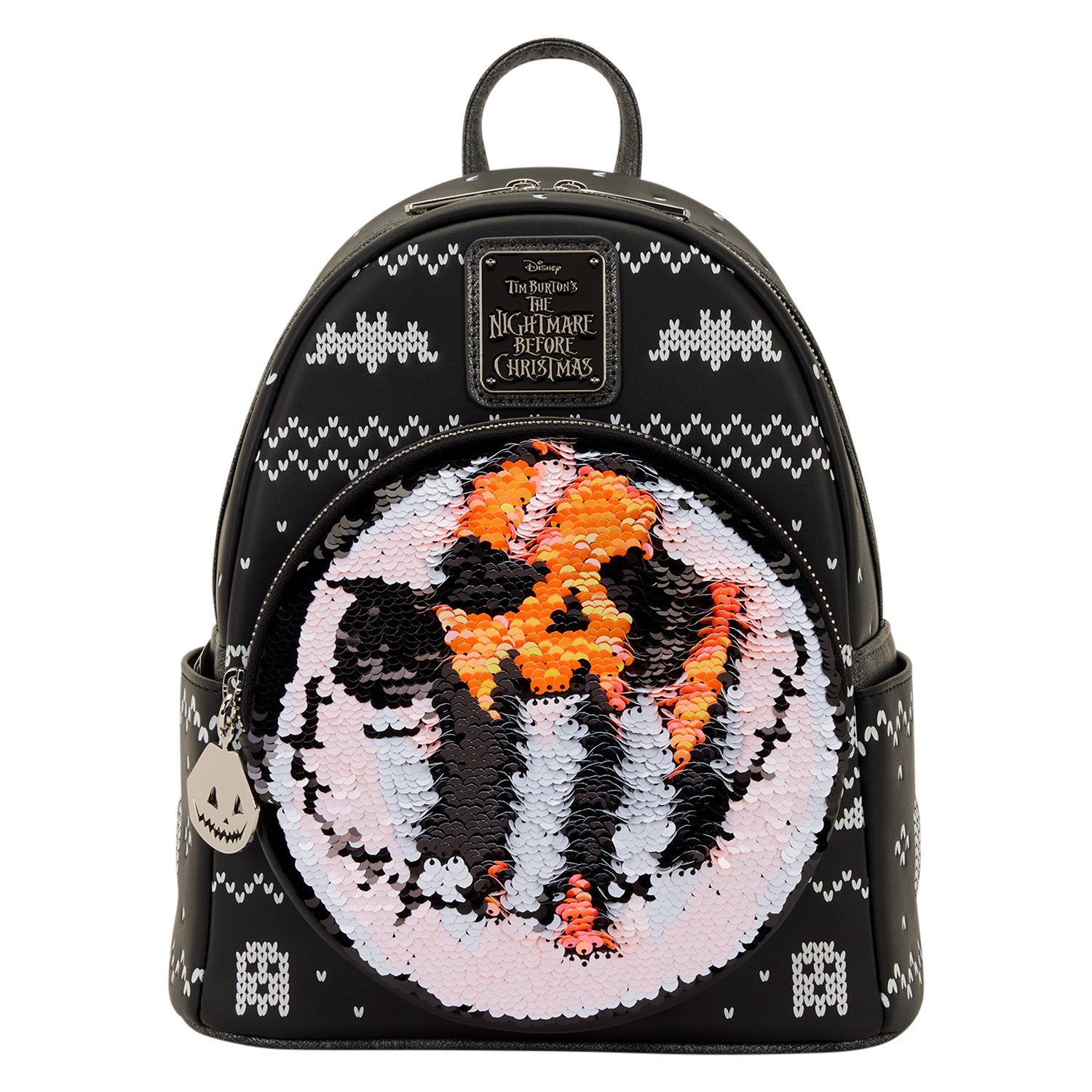 Jack Skellington Reversible Sequins Mini Backpack