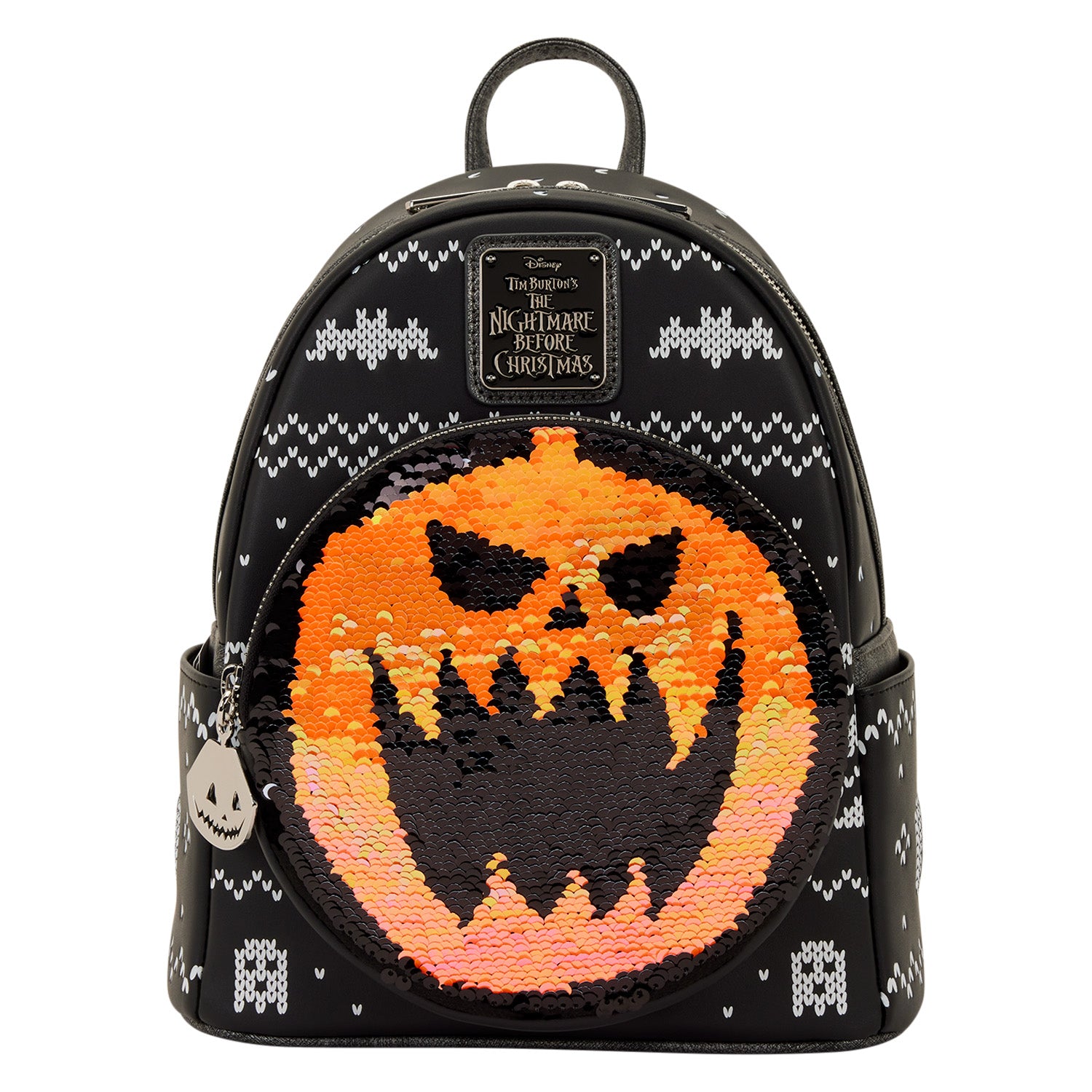 Jack Skellington Reversible Sequins Mini Backpack 3