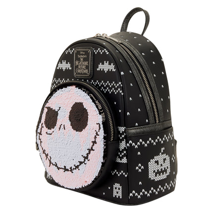 Jack Skellington Reversible Sequins Mini Backpack