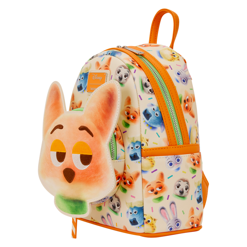 Zootopia 2 Nick Wilde Cotton Candy Cosplay All-Over Print Mini Backpack 4