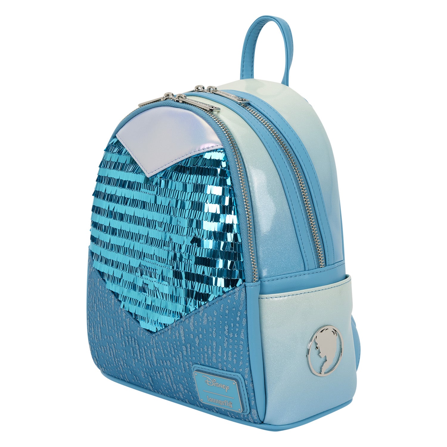 Frozen Princess Elsa Glitter Sequin Cosplay Mini Backpack 2