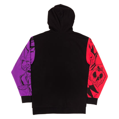 LF DISNEY VILLAINS COLOR BLOCK HOODED SWEATSHIRT