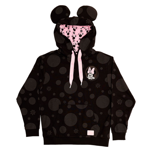 Minnie Floral Rock the Dots Hoodie