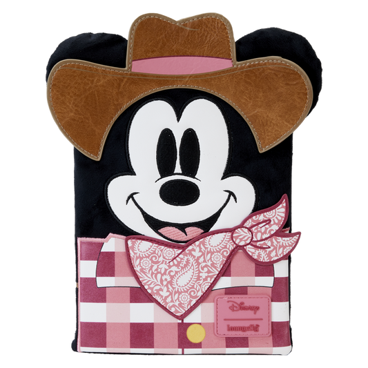 Western Mickey Mouse Cosplay Plush Refillable Stationery Journal