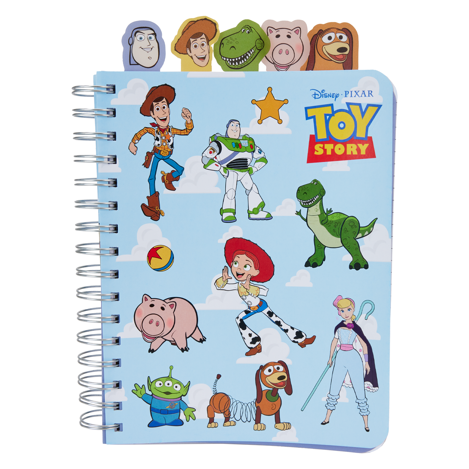 Toy Story Movie Collab Toy Box Stationery Spiral Tab Journal 8